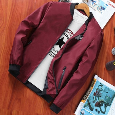 MEN'S BOMBER ZIPPER JACKET WINTER MALE FLEECE WARM COATS CASUAL STREETWEAR  HIP HOP SLIM FIT MEN'S JACKETS