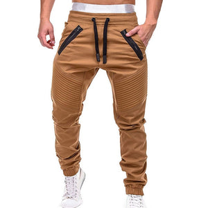 Men Casual Joggers Pants Solid Thin Cargo Sweatpants Male Multi-pocket Trousers New Mens Sportswear Hip Hop Harem Pencil Pants