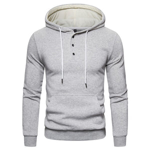 AUTUMN WINTER COTTON HOODIED MEN'S SWEATSHIRT SOLID HOODY FLEECE THICK HOODIES MEN SPORTSWEAR ZIPPER SWEATSHIRTS MEN'S