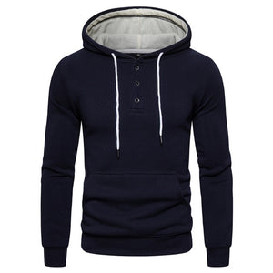 AUTUMN WINTER COTTON HOODIED MEN'S SWEATSHIRT SOLID HOODY FLEECE THICK HOODIES MEN SPORTSWEAR ZIPPER SWEATSHIRTS MEN'S