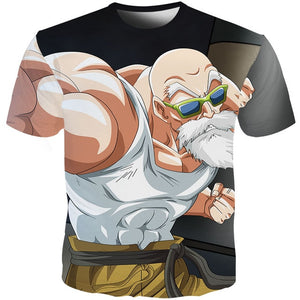 SUMMER T SHIRTS MEN  ANIME PRINT DRAGON BALL 3D T SHIRTS MEN'S STREETWEAR